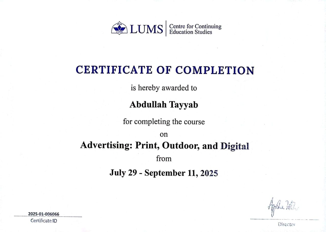 Advertising: Print, Outdoor & Digital